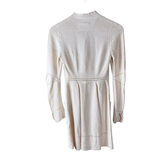 Intoca. Women’s Cream Cardigan Long Silk Pockets Sz‎ 1 - Picture 8 of 12